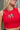 Georgia Bulldogs Red Cropped Graphic Tank- front top view