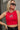 Georgia Bulldogs Red Cropped Graphic Tank- top view