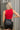 Georgia Bulldogs Red Cropped Graphic Tank- back view