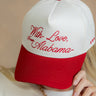 With Love From Alabama Trucker Hat - close up front view