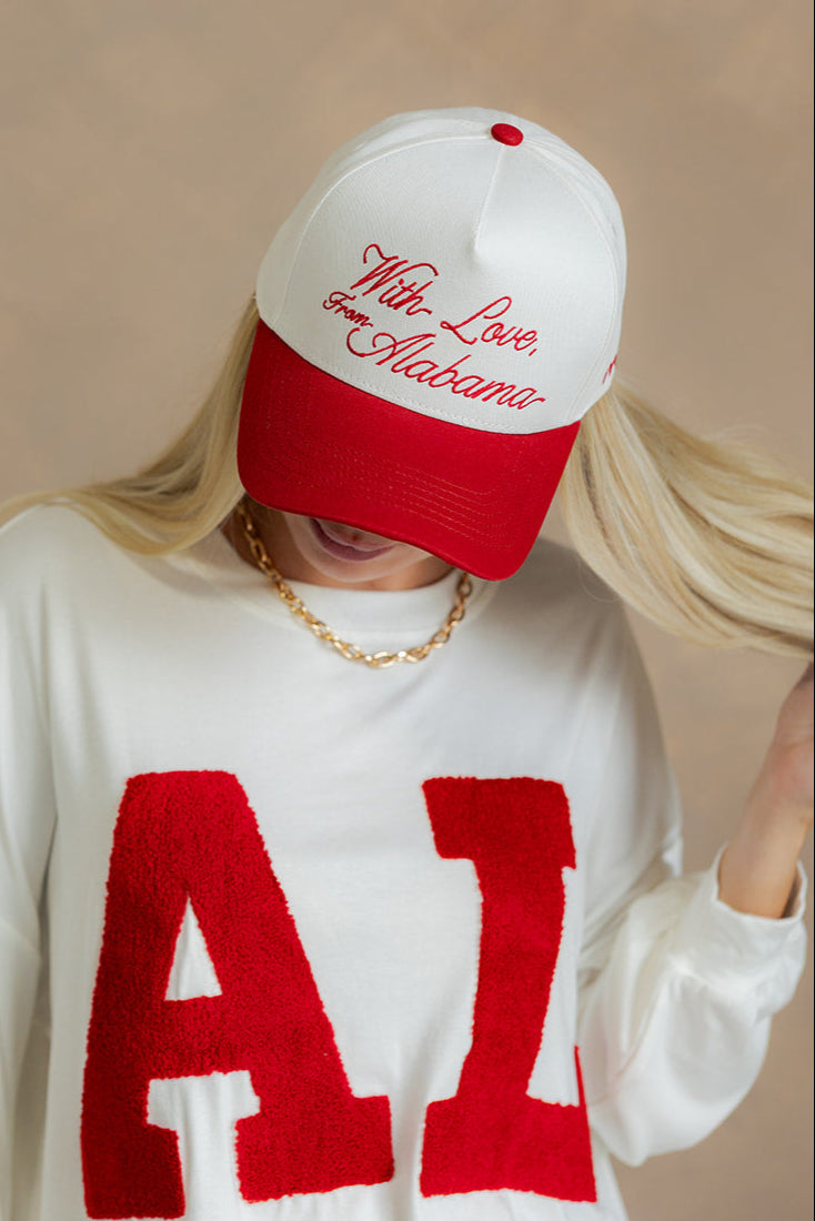With Love From Alabama Trucker Hat - frontal view