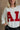 Alabama "AL" Crimson & White Top- front view