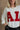 Alabama "AL" Crimson & White Top- front view
