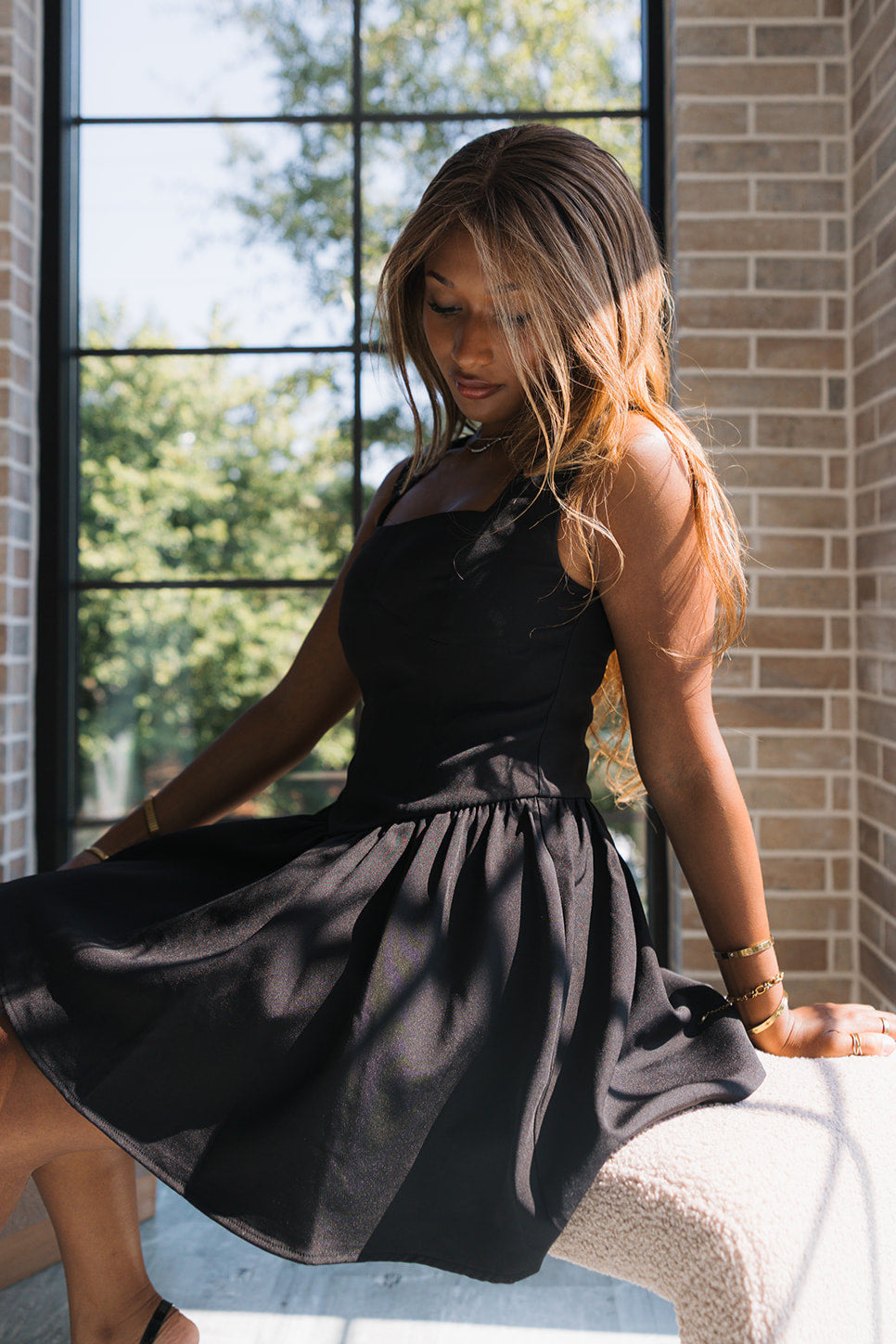 Zara Black Flare Mini Dress - Lizard Thicket Zara Black Flare Mini Dress - Lizard Thicket