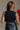 Haley Black Georgia Cropped Graphic Tank - back view