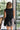 Zara Black Flare Mini Dress- full back view