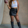 Haley White Tennessee Graphic Tank - full front view