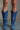 Steve Madden Albany Denim Western Boot- front view on model