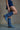 Steve Madden Albany Denim Western Boot- side view on model