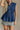 Winona Blue Denim Zip Up Top - frontal view