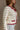 Dara Cream & Burgundy Striped Cardigan - close side view