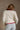 Dara Cream & Burgundy Striped Cardigan - back view