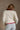 Dara Cream & Burgundy Striped Cardigan - back view
