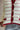 Dara Cream & Burgundy Striped Cardigan - close up