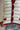 Dara Cream & Burgundy Striped Cardigan - close up