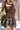 Melina Brown Plaid Ruffle Mini Skort- front view