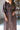 Siena Dark Brown & Gold Zip-Up Midi Dress- front close up view