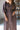 Siena Dark Brown & Gold Zip-Up Midi Dress- front close up view
