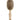 Mini Boar Bristle Hair Brush in Tan- front view