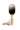 Mini Boar Bristle Hair Brush in Tan- full back view