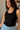 Arden Black Lace Trim Tank Top - close up