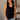 Arden Black Lace Trim Tank Top - close fornt view