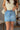 Erica Scalloped Denim Mini Skirt - front