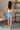 Erica Scalloped Denim Mini Skirt - full body back view