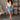 Erica Scalloped Denim Mini Skirt - full body front view