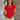 Mila Red Ribbed Short Sleeve Top- front view