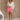 Brynlee Pink & Cream Stitch Shorts- full body view