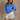 Callie Blue Short Sleeve Top- front top view