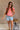 Alaina Melon Pink Short Sleeve Top- front view