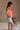 Alaina Melon Pink Short Sleeve Top- full side view