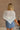 Liana White Open Knit Poncho Top- back view