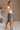 Mila Off White Ribbed Short Sleeve Top - full body side view