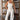 Colbie White Swiss Dot & Lace Pants - full body front view