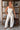 Colbie White Swiss Dot & Lace Pants - full body front view
