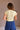 Rylee Pale Yellow Front Button-Up Top- close up back view