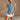 Sienna Light Denim Button-Up Vest- close up front view