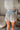 Audrey Grey & White Stripe Shorts- back view