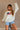 Caroline American Flag Off White Sweater- top view