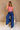 Josie Dark Denim Flare Leg Jeans- full body view