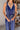 Brooklyn Navy & White Tie Jumpsuit- close up front view