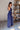Brooklyn Navy & White Tie Jumpsuit- frontal side view
