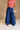 Josie Dark Denim Flare Leg Jeans- front top view