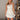 Nora Ivory & Natural Beads Mini Dress- front view