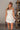 Nora Ivory & Natural Beads Mini Dress- front view