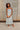 Sasha Ivory & Blue Floral Midi Dress - full body