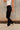 Zoe Black Foldover Leggings - lower body side view
